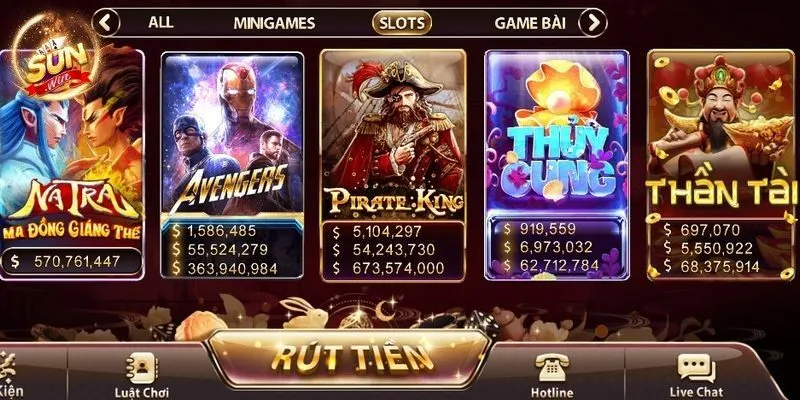 Slotgame Sunwin 2 Sunwin Sảnh slotgame Sunwin tập hợp vô số trò chơi lôi cuốn nhất